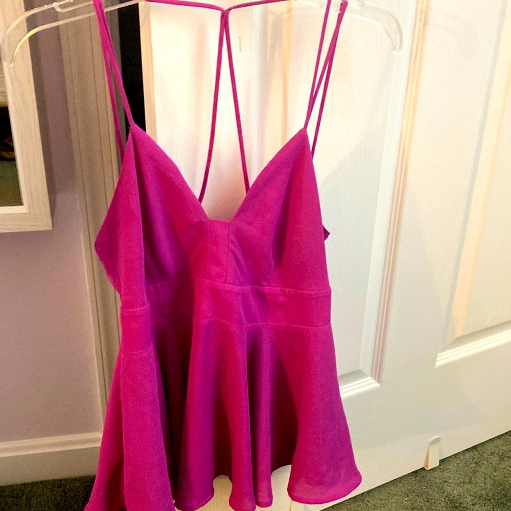 Fuchsia blouse